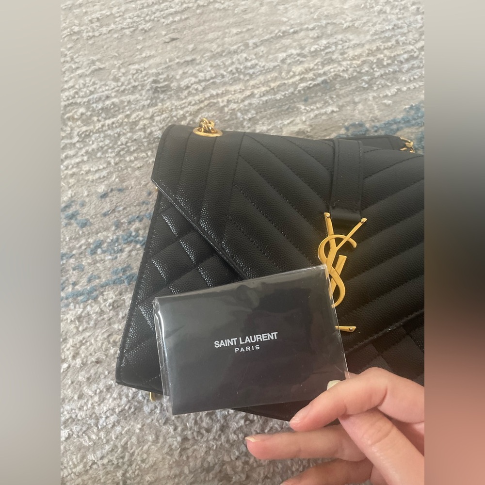 Saint Laurent Authentic Medium Quilted Envelope B… - image 2